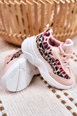 Outlet Sportowe Buty Dziecięce Różowe Dante Dzieci Dziewczęce