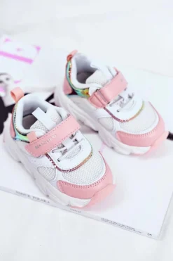 Discount Sportowe Buty Dziecięce Różowe ABCKIDS B011104349 Dzieci Dziewczęce