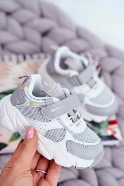 Sale Boto Sportowe Buty Dziecięce Szare ABCKIDS B011104349