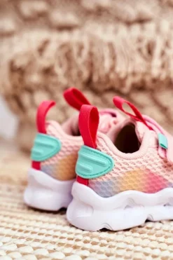 Clearance Sportowe Buty Dziecięce Świecące Różowe ABCKIDS B011105220 Dzieci Dziewczęce