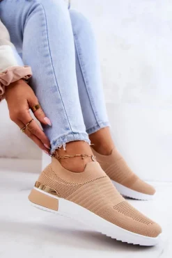 Evento Sportowe Buty Materiałowe Beżowe Lorento