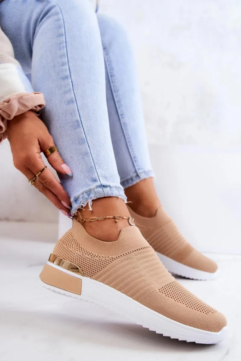 Evento Sportowe Buty Materiałowe Beżowe Lorento