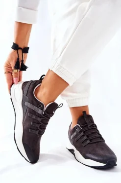 Clearance Big Star Shoes Sportowe Buty Memory Foam Big Star II274255 Szare