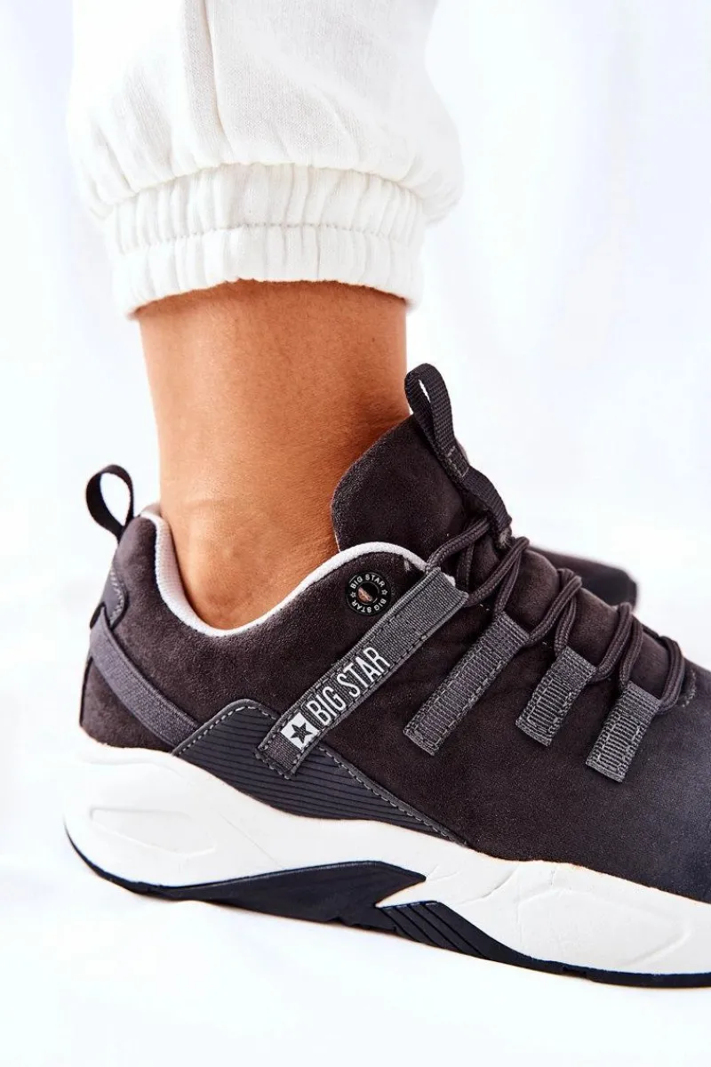 Clearance Big Star Shoes Sportowe Buty Memory Foam Big Star II274255 Szare
