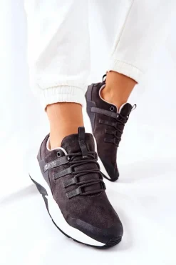 Clearance Big Star Shoes Sportowe Buty Memory Foam Big Star II274255 Szare