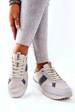 Clearance Big Star Shoes Sportowe Buty Memory Foam Big Star II274397 Szaro-Niebieskie