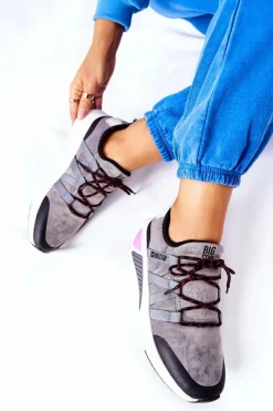 Trampki Damskie Big Star|Buty Sportowe Na Platformie></noscript>Big Star Shoes Sportowe Buty Memory Foam Big Star II274306 Szare