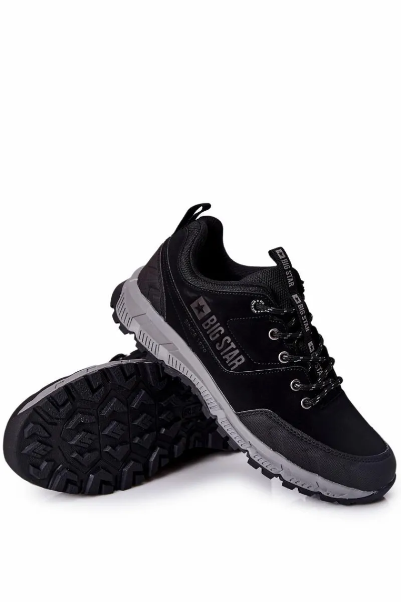 Obuwie Sportowe Męskie>Big Star Shoes Sportowe Buty Męskie Big Star II174182 Czarne