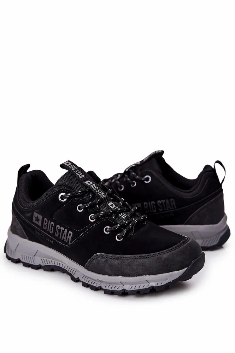 Obuwie Sportowe Męskie>Big Star Shoes Sportowe Buty Męskie Big Star II174182 Czarne