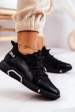 Sneakersy Damskie>Buty damskie Vinceza Sportowe Buty Sneakersy Wsuwane Czarne Marvene