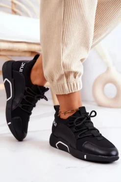 Sneakersy Damskie></noscript>Buty damskie Vinceza Sportowe Buty Sneakersy Wsuwane Czarne Marvene