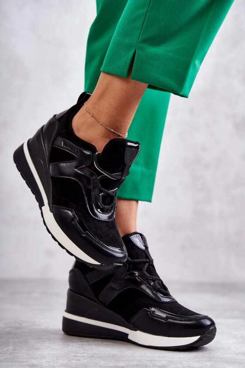 Outlet Sportowe Damskie Buty Sneakersy Czarne Colli Damskie Sneakersy Damskie