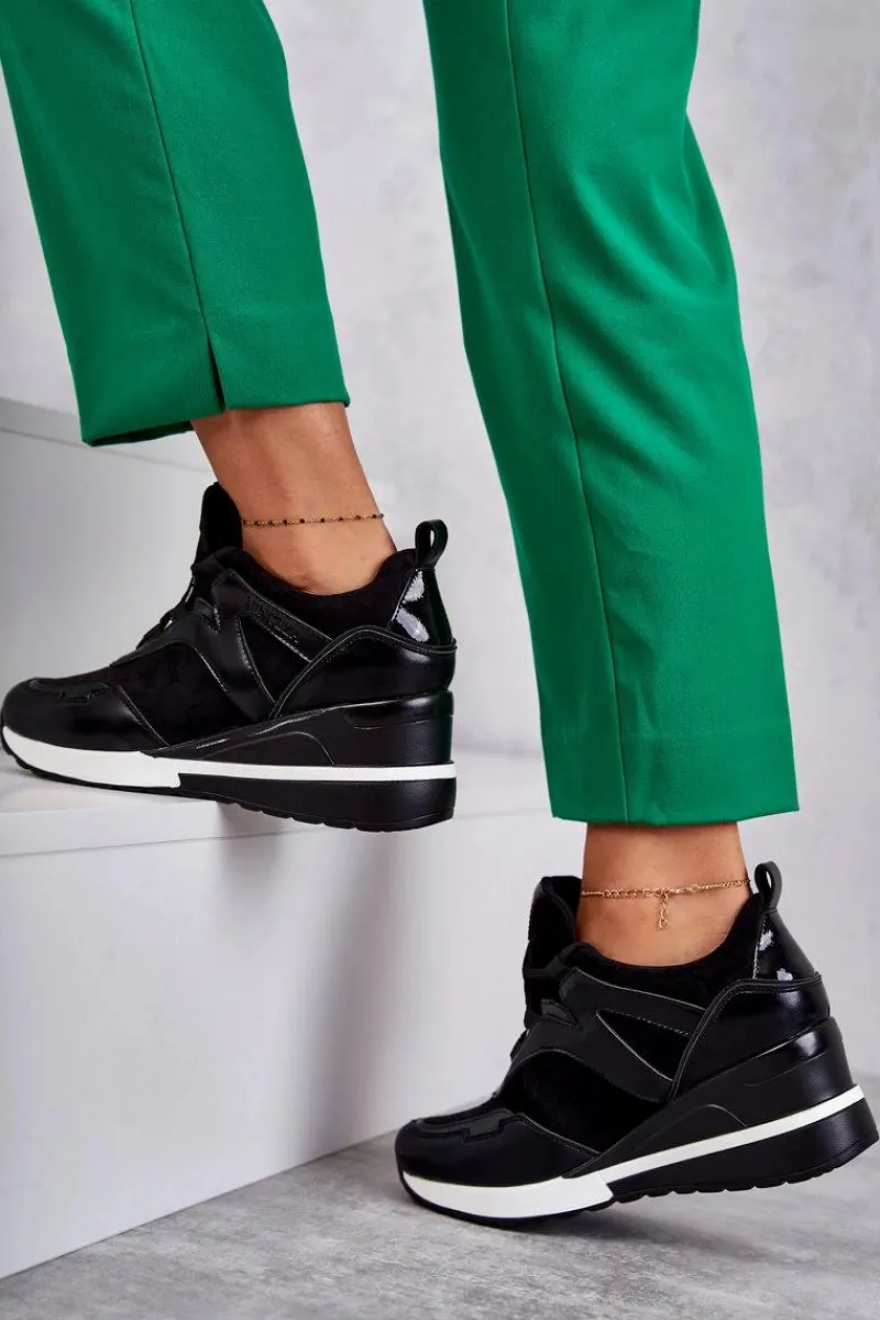 Outlet Sportowe Damskie Buty Sneakersy Czarne Colli Damskie Sneakersy Damskie