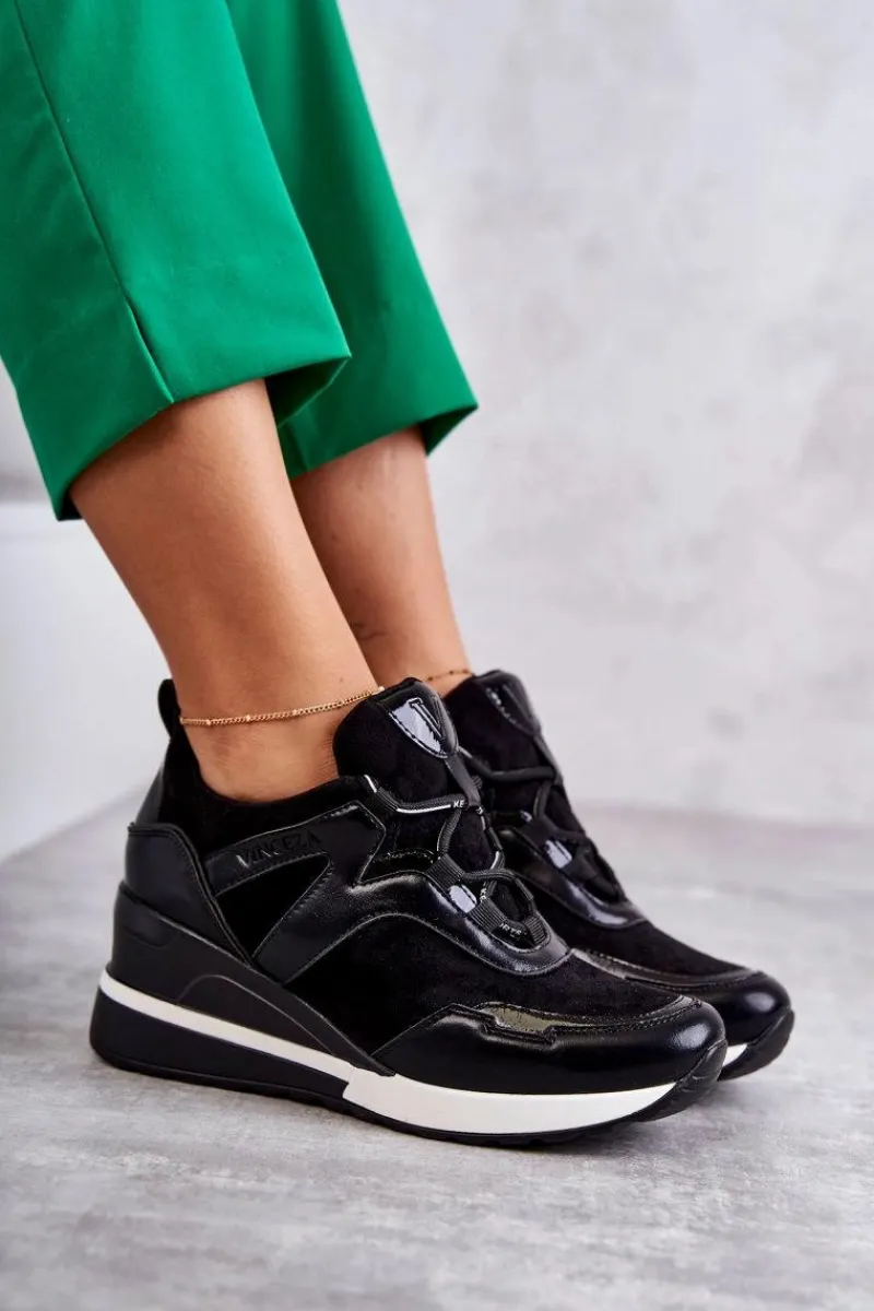 Outlet Sportowe Damskie Buty Sneakersy Czarne Colli Damskie Sneakersy Damskie