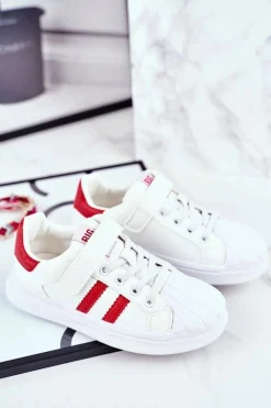 Discount Big Star Shoes Sportowe Dziecięce Big Star Na Rzepy Białe GG374020