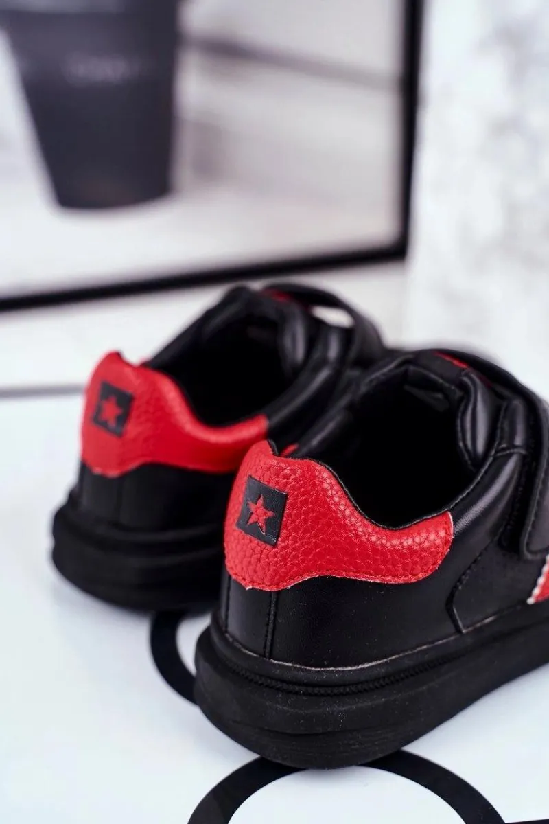 Chłopięce>Big Star Shoes Sportowe Dziecięce Big Star Na Rzepy Czarne GG374022