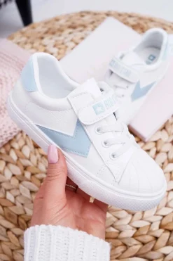 Outlet Big Star Shoes Sportowe Dziecięce Big Star Na Rzepy Białe FF374120