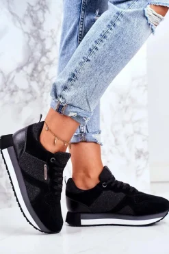 Buty Sportowe Big Star></noscript>Big Star Shoes Sportowe Młodzieżowe Big Star Czarne GG274464