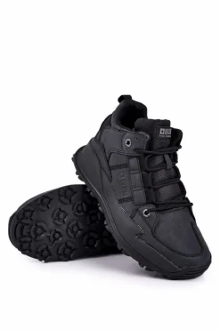 Hot Sportowe Męskie Buty Big Star Czarne GG174416 Męskie Obuwie Sportowe Męskie