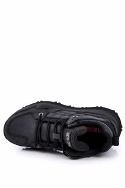 Hot Sportowe Męskie Buty Big Star Czarne GG174416 Męskie Obuwie Sportowe Męskie