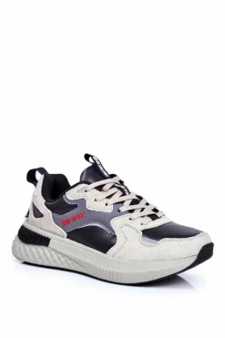 Hot Big Star Shoes Sportowe Męskie Buty Big Star Szare GG174464