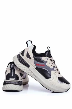 Hot Big Star Shoes Sportowe Męskie Buty Big Star Szare GG174464