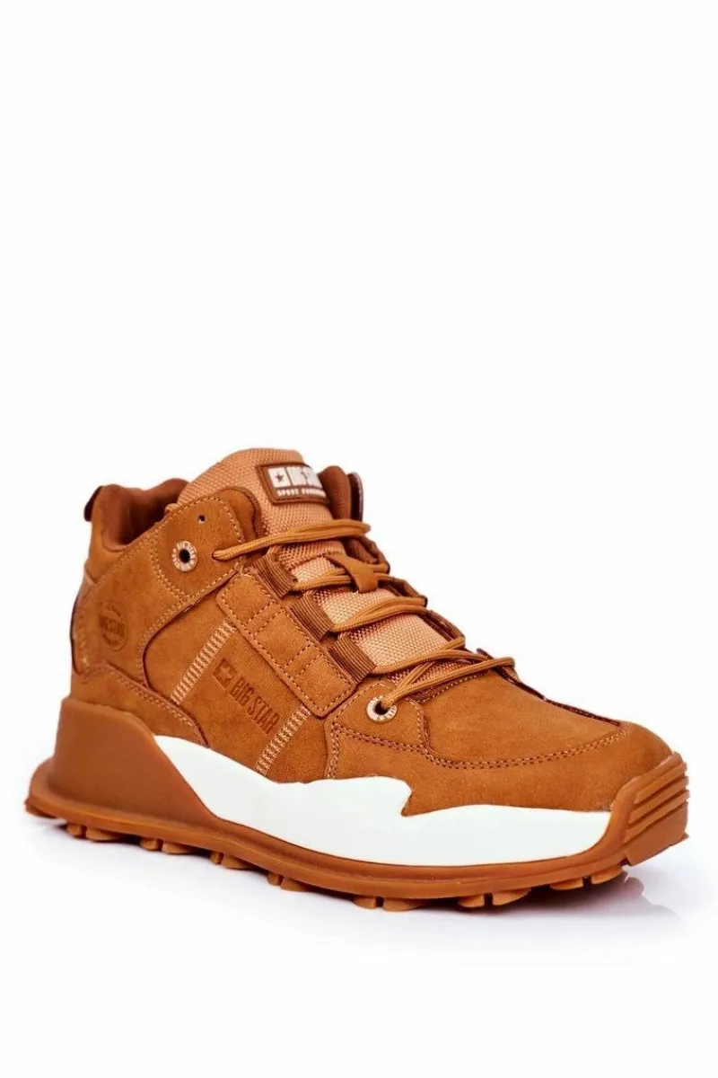 Obuwie Sportowe Męskie>Big Star Shoes Sportowe Męskie Buty Big Star Camel GG174415