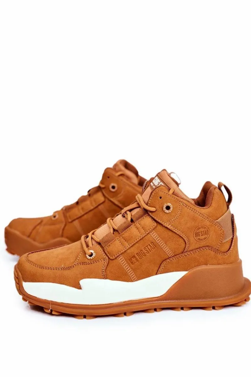 Obuwie Sportowe Męskie>Big Star Shoes Sportowe Męskie Buty Big Star Camel GG174415