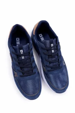 Outlet Sportowe Męskie Buty Big Star Granatowe DD174312 Męskie Trampki Męskie Big Star|Obuwie Sportowe Męskie
