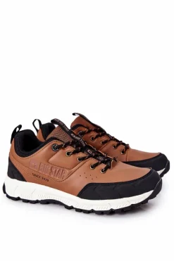 Obuwie Sportowe Męskie>Big Star Shoes Sportowe Męskie Buty Big Star II174180 Brązowe