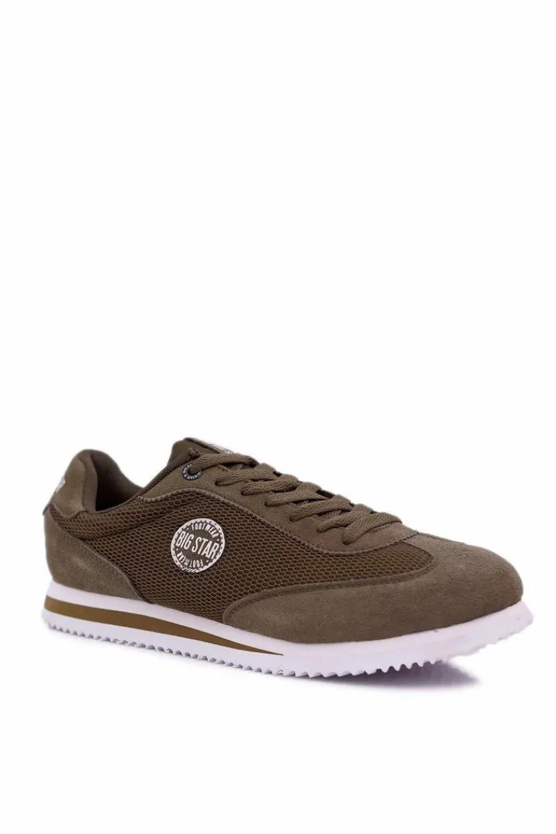Big Star Shoes Sportowe Męskie Buty Big Star Khaki DD174088