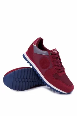 Sale Big Star Shoes Sportowe Męskie Buty Big Star Bordowe DD174349