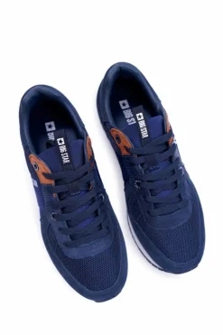 Trampki Męskie Big Star|Obuwie Sportowe Męskie></noscript>Big Star Shoes Sportowe Męskie Buty Big Star Skóra Zamszowa Granatowe DD174321