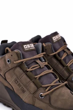 Discount Big Star Shoes Sportowe Męskie Buty Big Star Khaki GG174414