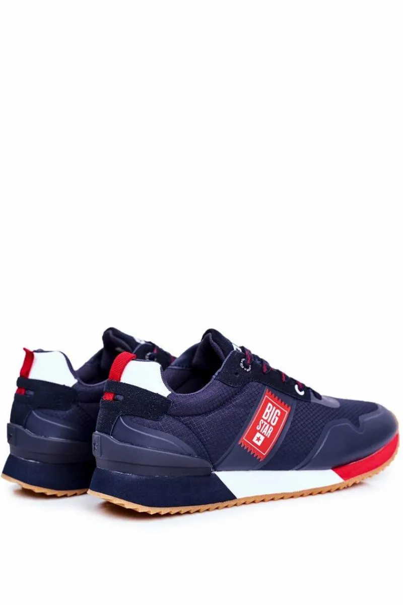 Obuwie Sportowe Męskie>Big Star Shoes Sportowe Męskie Buty Big Star Granatowe GG174182