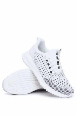 Outlet Sportowe Męskie Buty Big Star Białe FF174242 Męskie Obuwie Sportowe Męskie