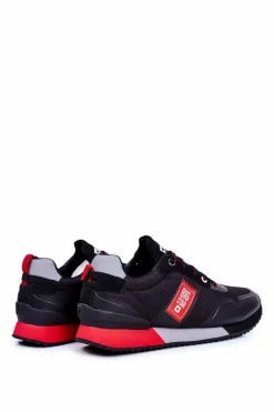 Outlet Sportowe Męskie Buty Big Star Czarne GG174181 Męskie Obuwie Sportowe Męskie