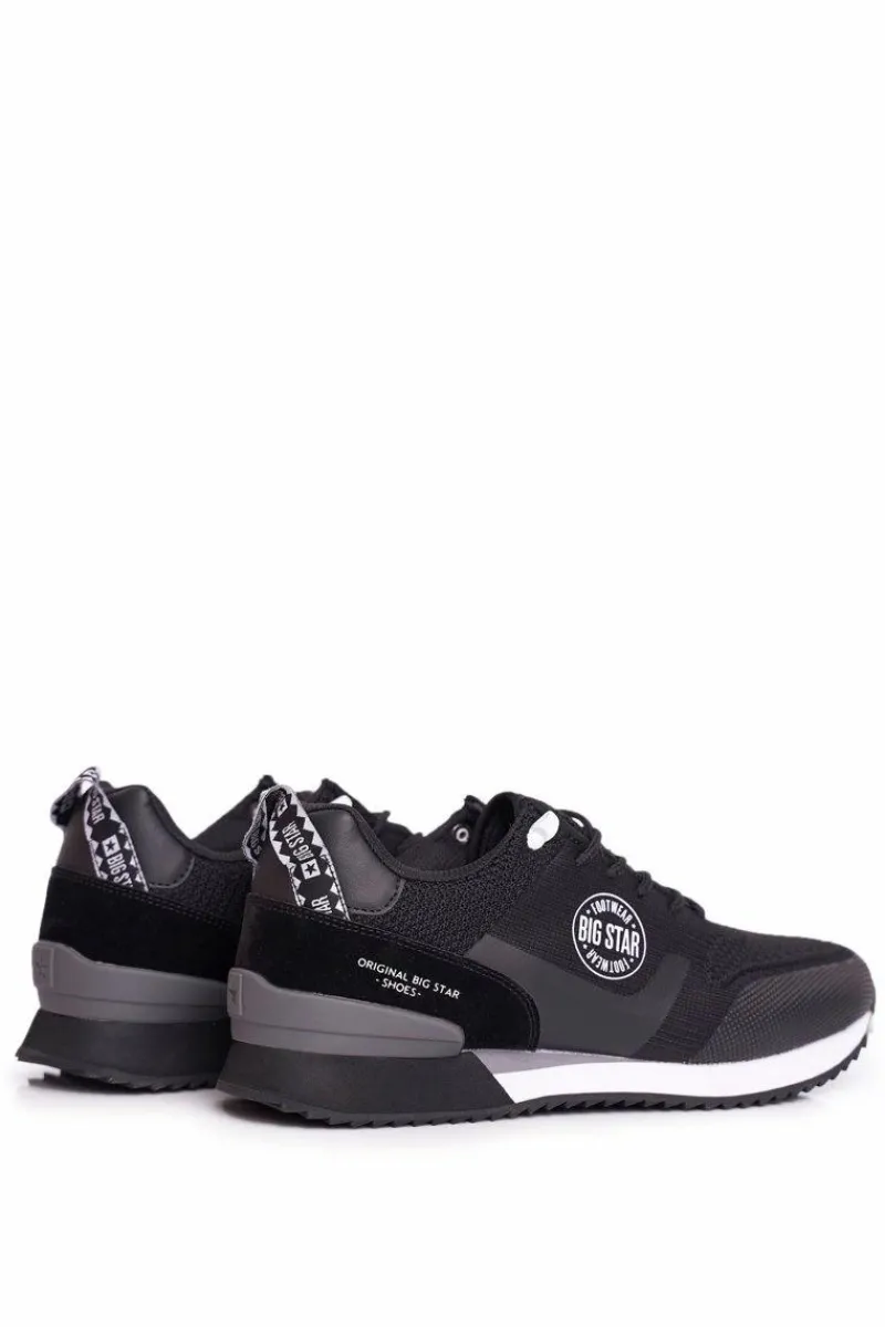 Obuwie Sportowe Męskie>Big Star Shoes Sportowe Męskie Buty Big Star Czarne FF174206