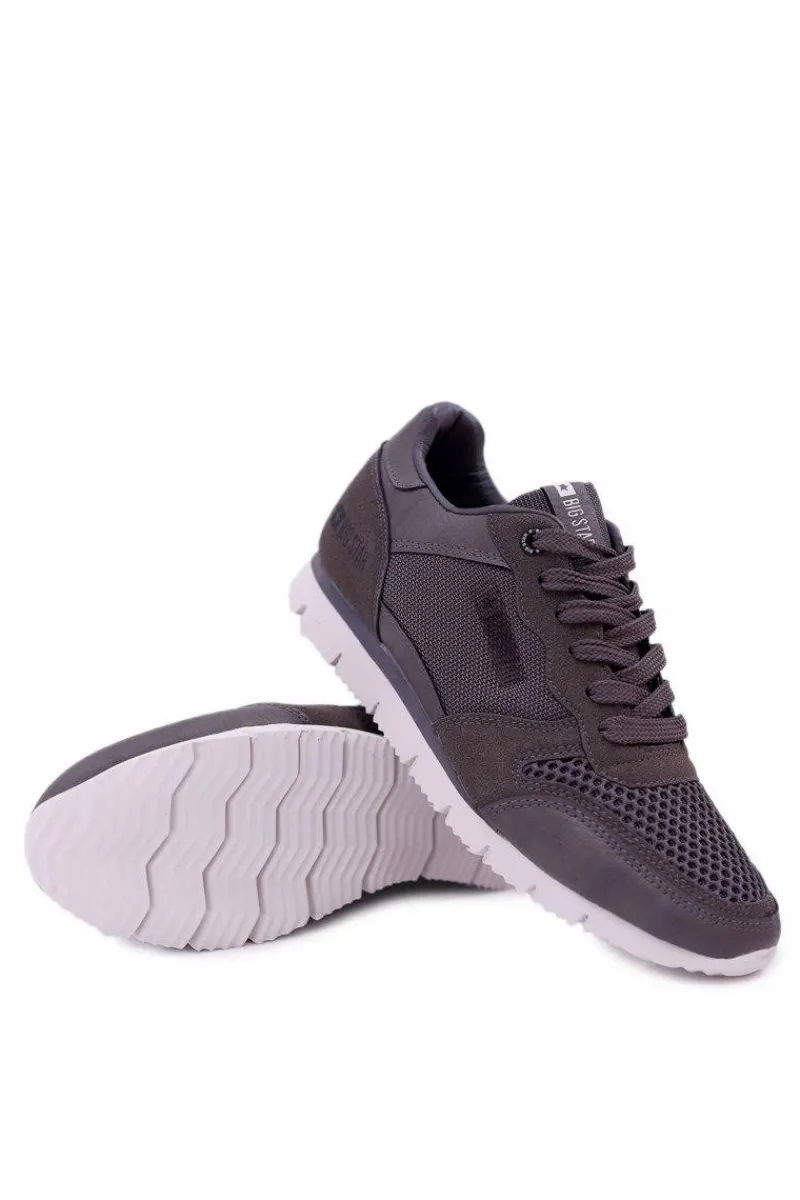 Online Sportowe Męskie Buty Big Star Szare DD174109 Męskie Trampki Męskie Big Star|Obuwie Sportowe Męskie