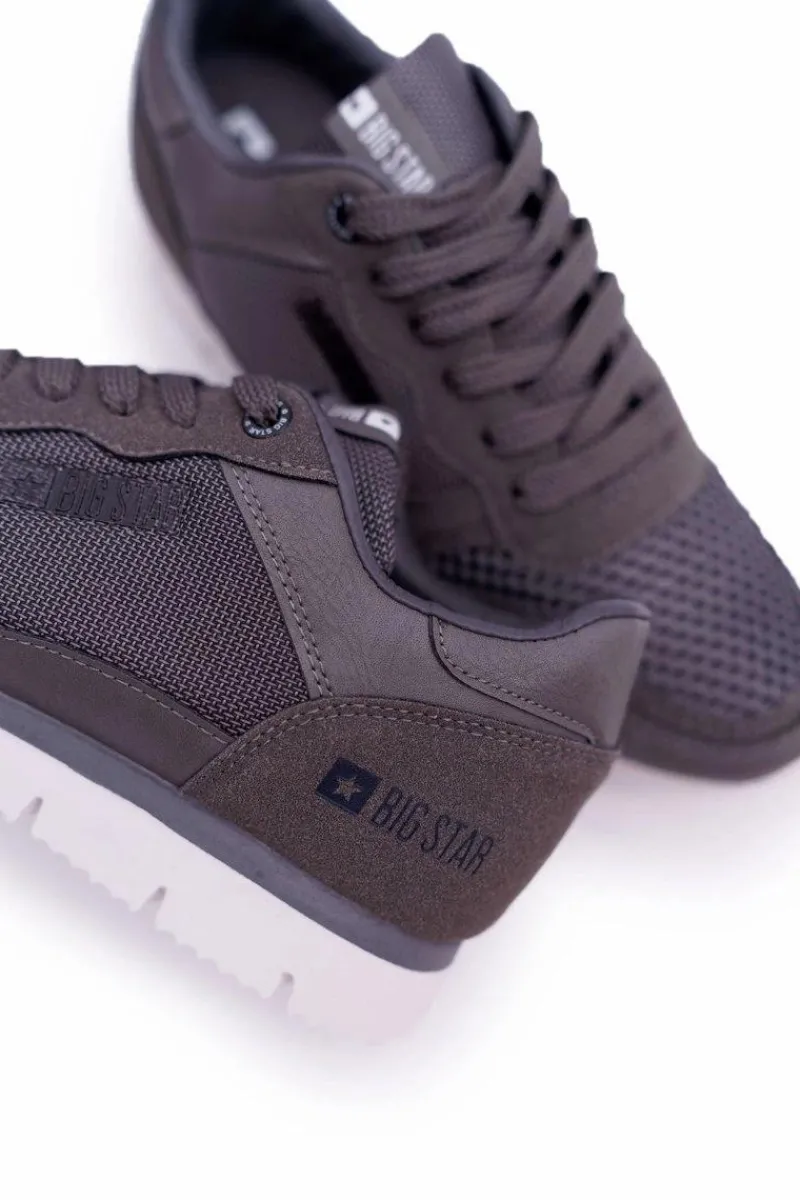 Online Sportowe Męskie Buty Big Star Szare DD174109 Męskie Trampki Męskie Big Star|Obuwie Sportowe Męskie