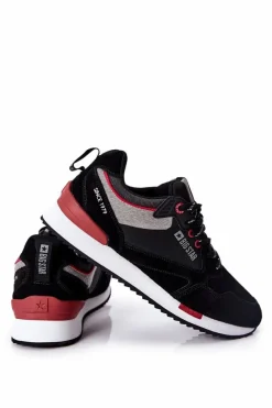 Online Sportowe Męskie Buty Big Star II174191 Czarne Męskie Obuwie Sportowe Męskie