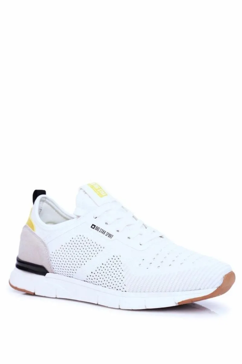 Clearance Big Star Shoes Sportowe Męskie Buty Big Star Białe FF174165