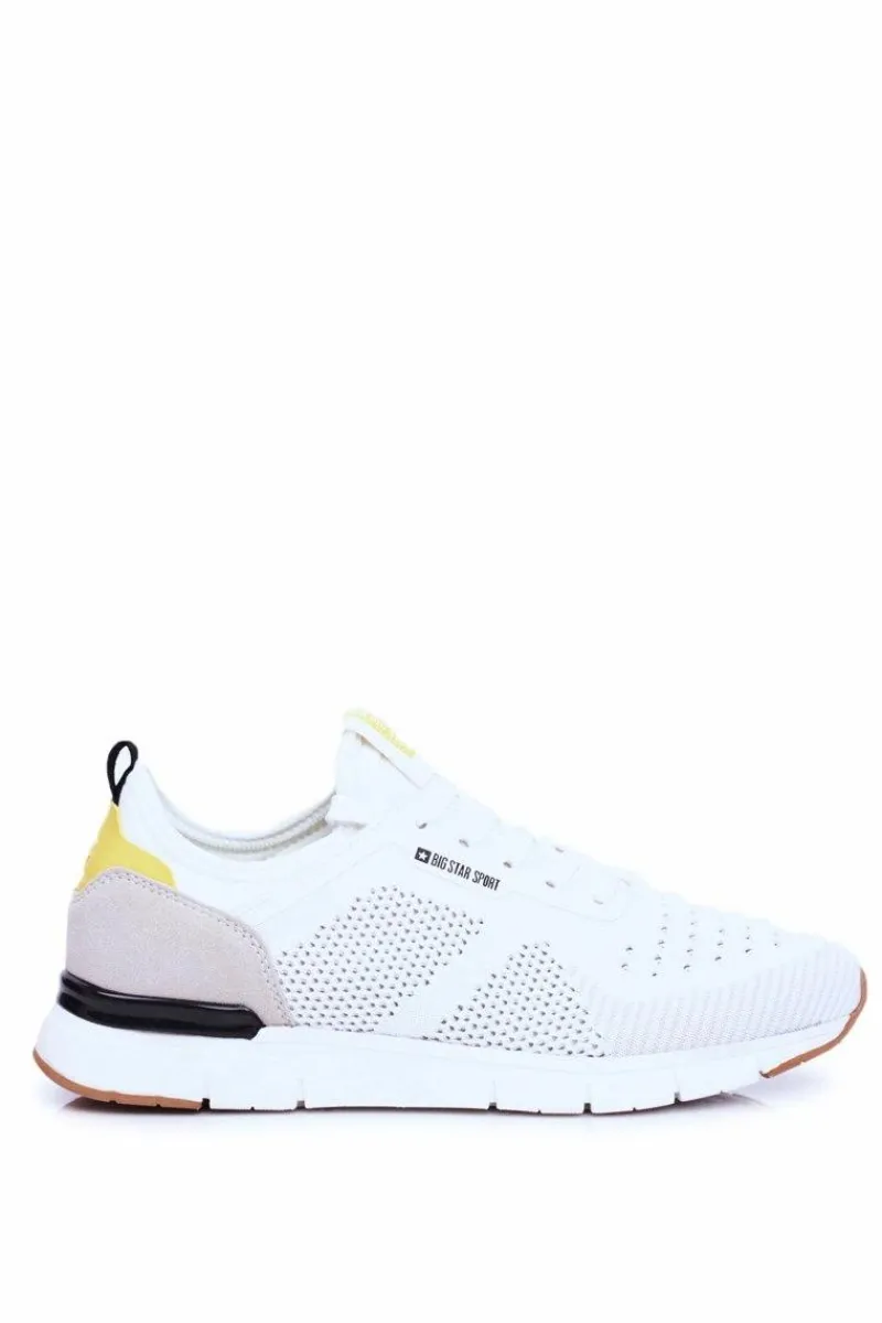 Clearance Big Star Shoes Sportowe Męskie Buty Big Star Białe FF174165