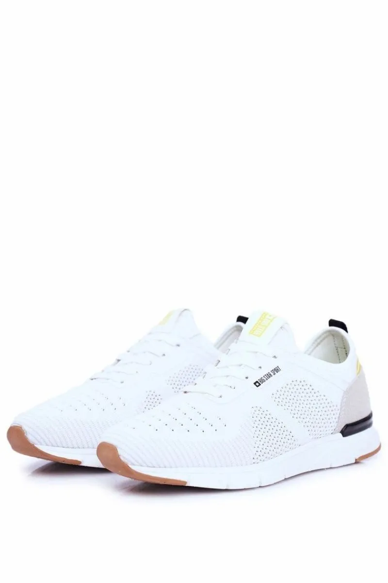 Clearance Big Star Shoes Sportowe Męskie Buty Big Star Białe FF174165