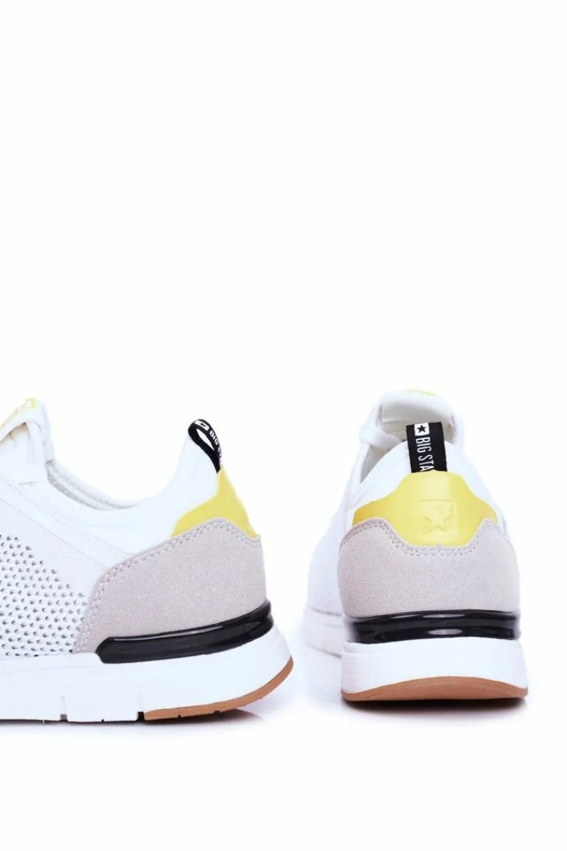 Clearance Big Star Shoes Sportowe Męskie Buty Big Star Białe FF174165