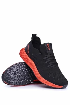 Discount Sportowe Męskie Buty Big Star Czarne FF174234 Męskie Obuwie Sportowe Męskie