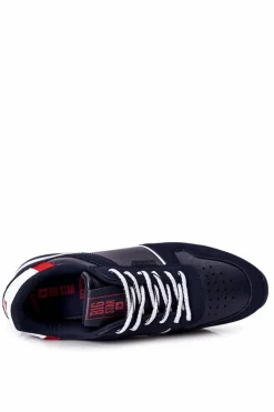 Clearance Big Star Shoes Sportowe Męskie Buty Memory Foam Big Star II174083 Granatowe