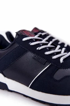 Clearance Big Star Shoes Sportowe Męskie Buty Memory Foam Big Star II174083 Granatowe