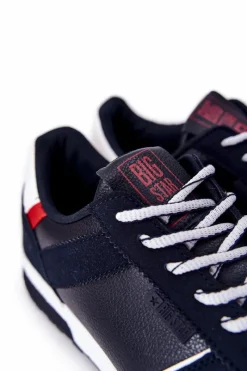 Clearance Big Star Shoes Sportowe Męskie Buty Memory Foam Big Star II174083 Granatowe