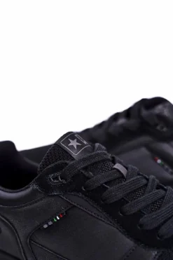 Clearance Evento Sportowe Męskie Buty Skóra Zamsz Czarne Fonsi